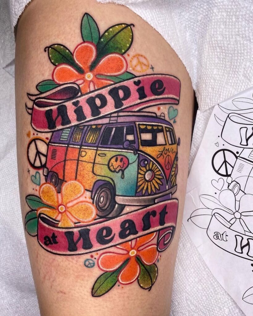 Hippie Van Tattoo