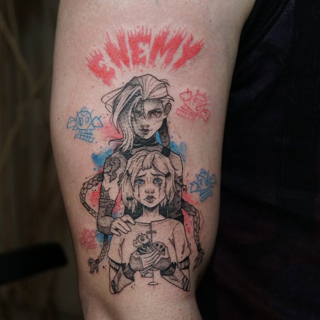 Jinx And Isha Tattoo