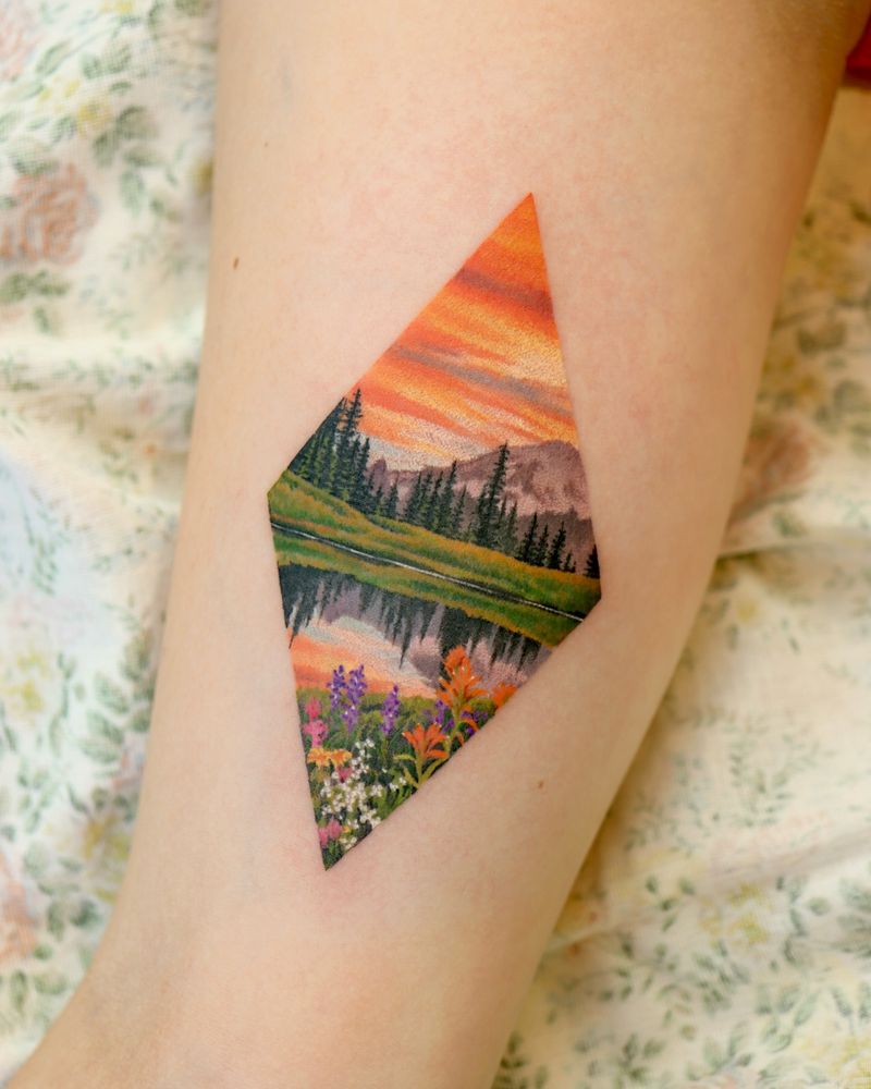 Nature Landscape Tattoo