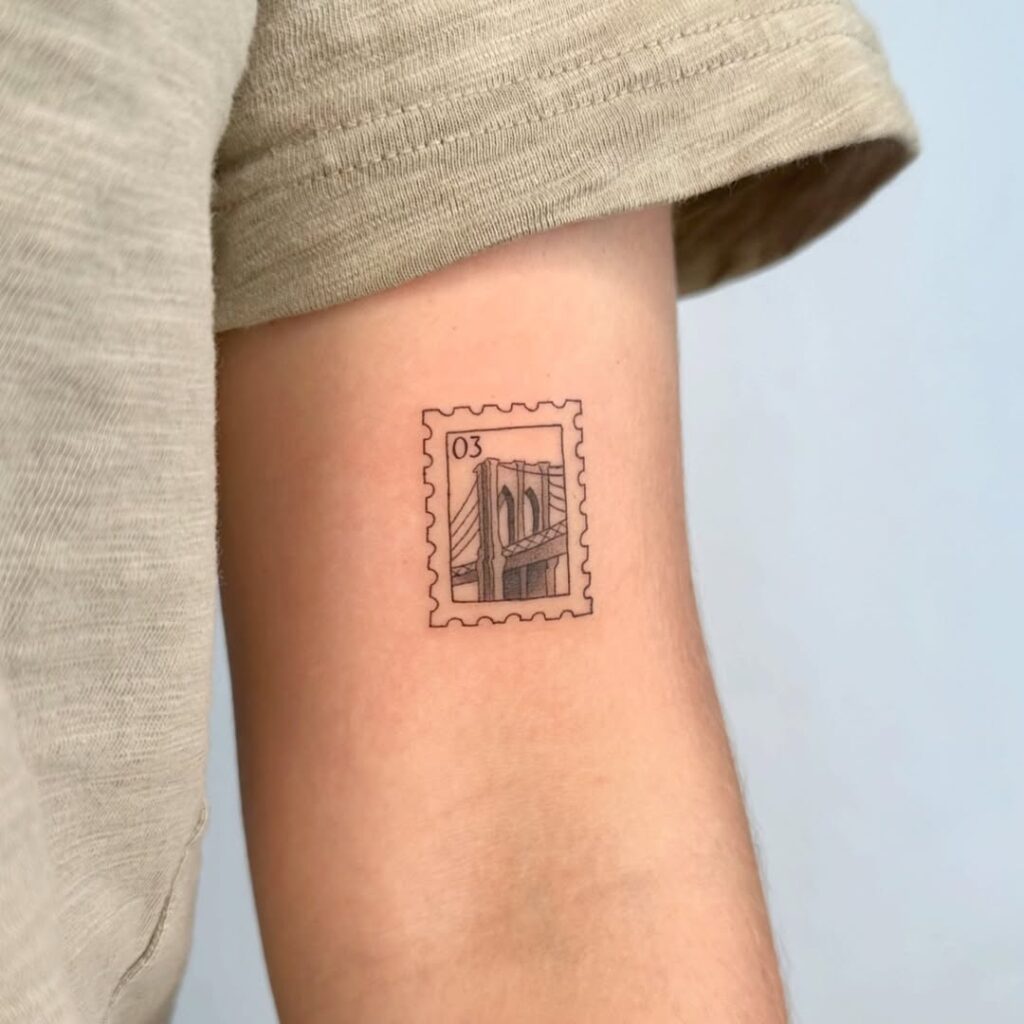 New York City Stamp Tattoo