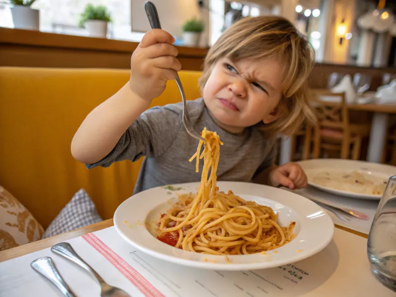 Não brincar com os alimentos