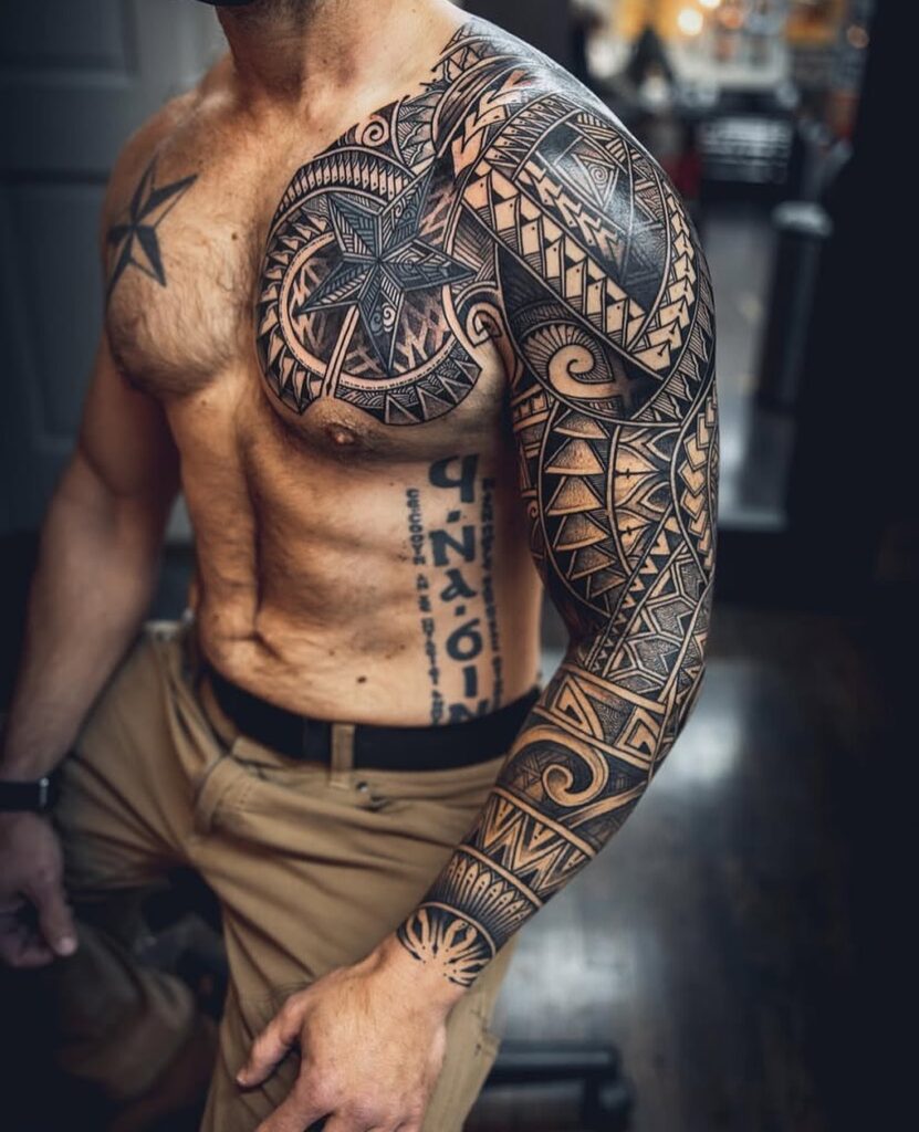 Ornamental Body Tattoo