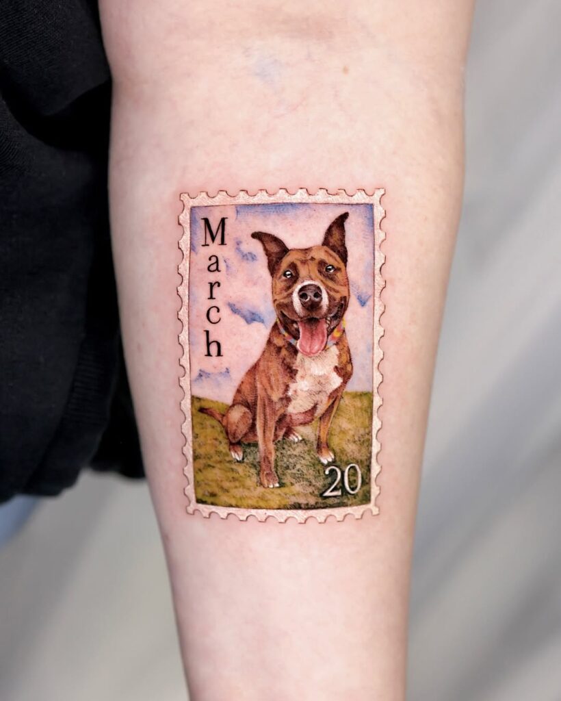 Post Stamp Tattoo