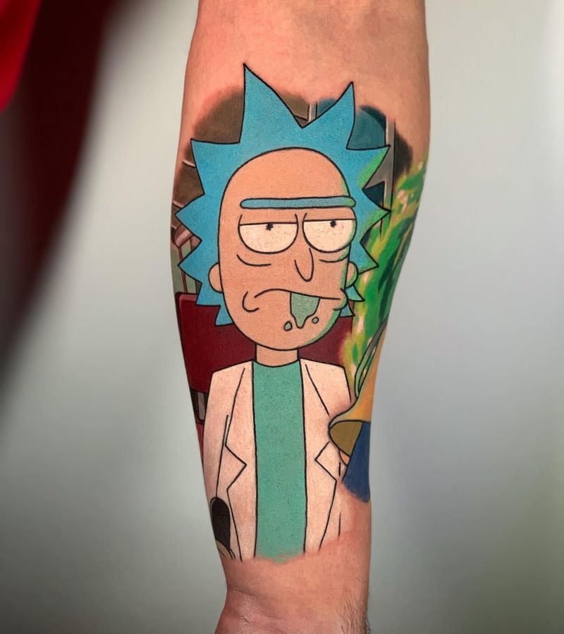  Rick Sanchez Tatuagem de cultura pop