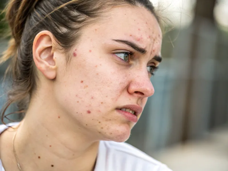 Erupções súbitas de acne