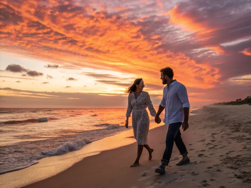 Passeggiata al tramonto