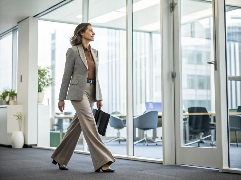 Blazer a medida con pantalones de pata ancha