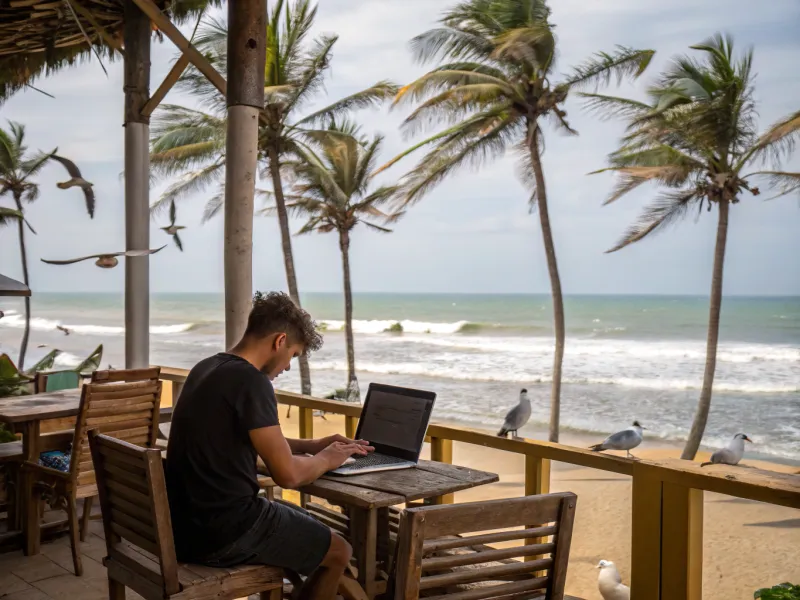 Digital Nomads Over Desk Jobs