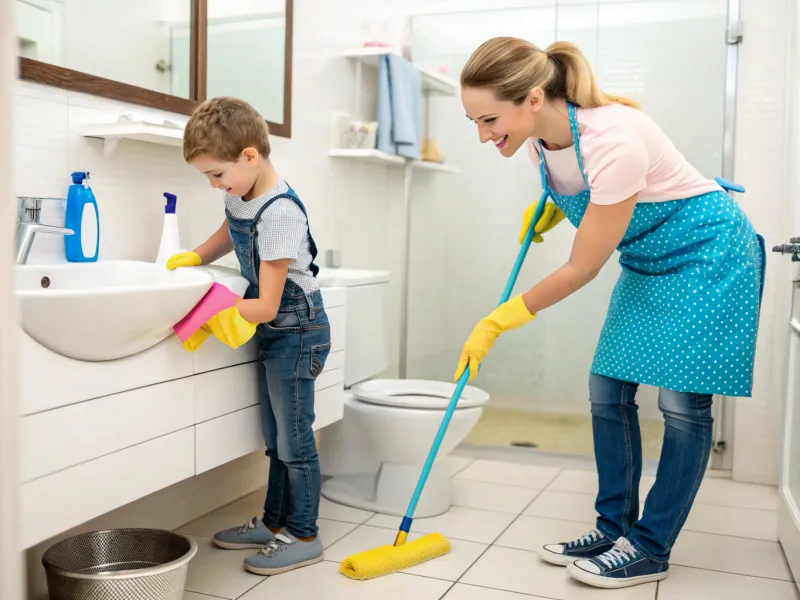 Cleaning the Bathroom