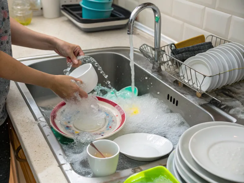 Hand-Washing Dishes