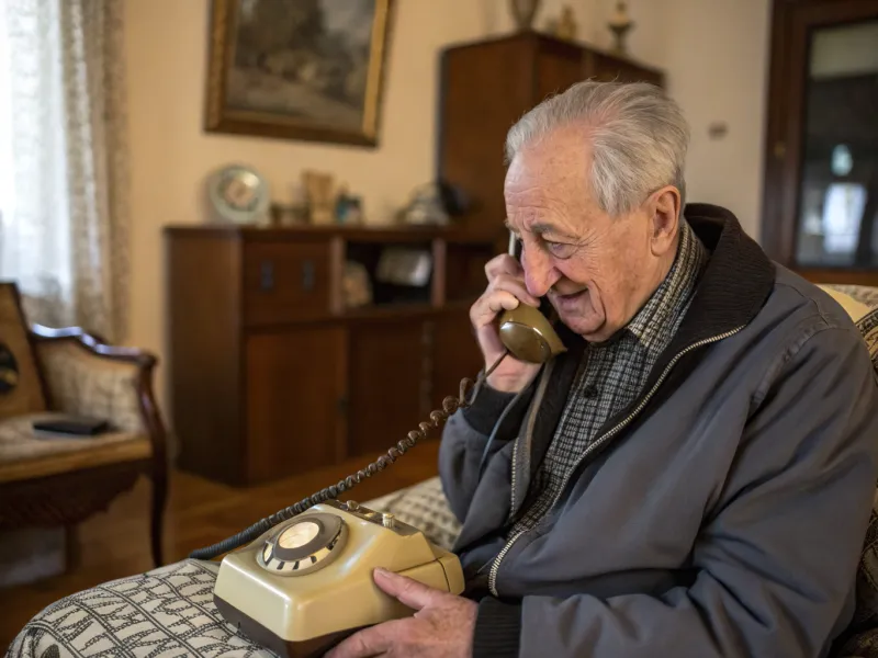 Aferrarse al teléfono fijo