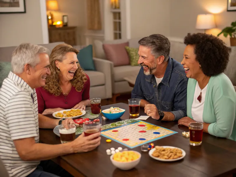 Jugar a juegos de mesa con amigos