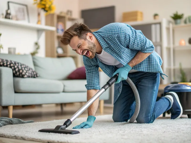 Improvviso entusiasmo per le faccende domestiche