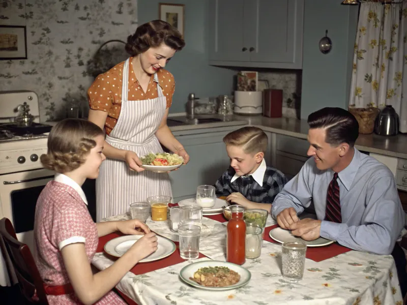 La hora de la cena familiar