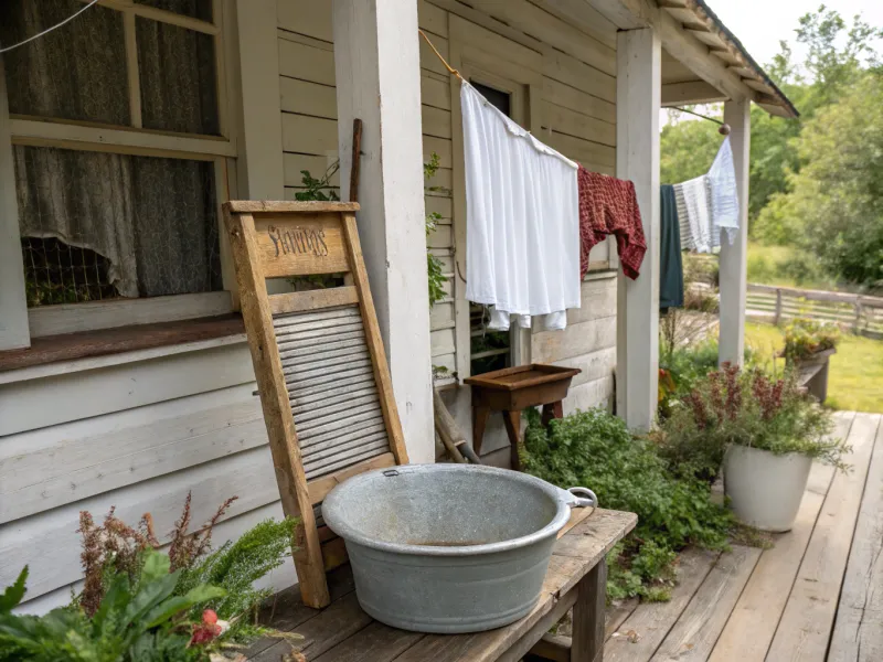 Washing Clothes by Hand