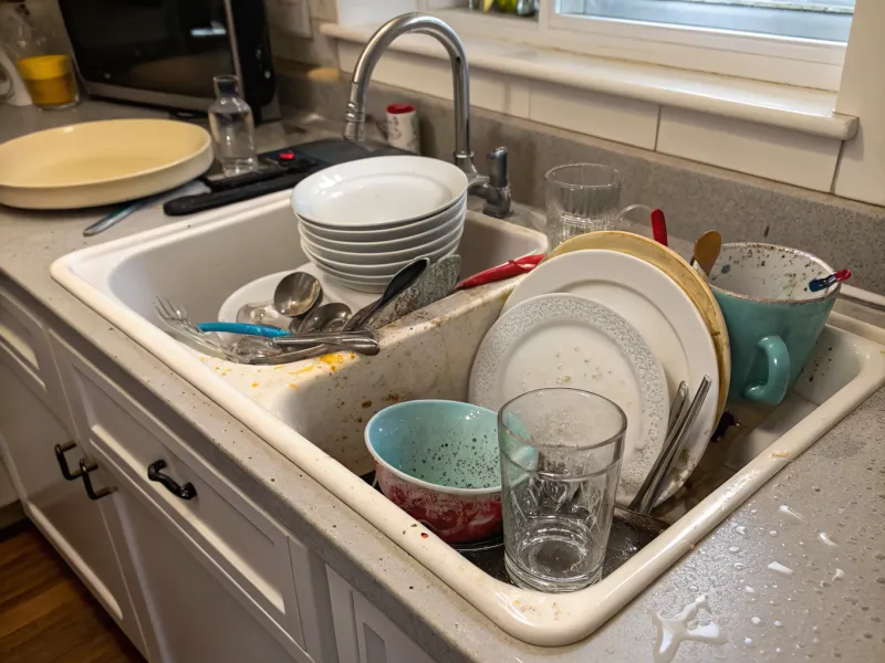 Leaving Dishes in the Sink