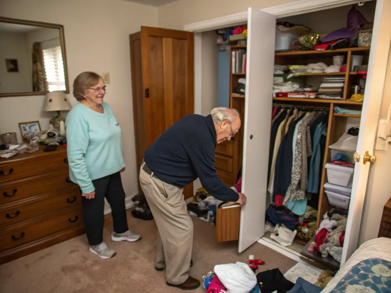 Cleaning Equals Shoving in a Closet