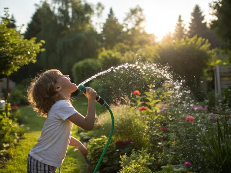 Drinking from Garden Hoses