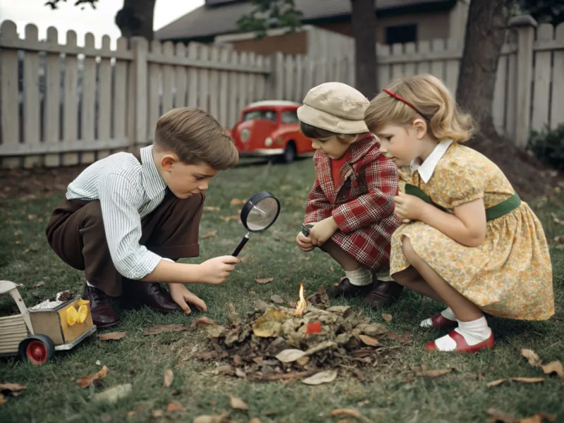 Starting Fires with Magnifying Glasses