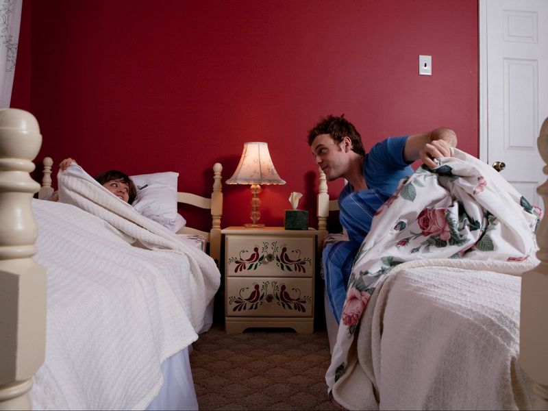 Sleeping in separate beds sometimes