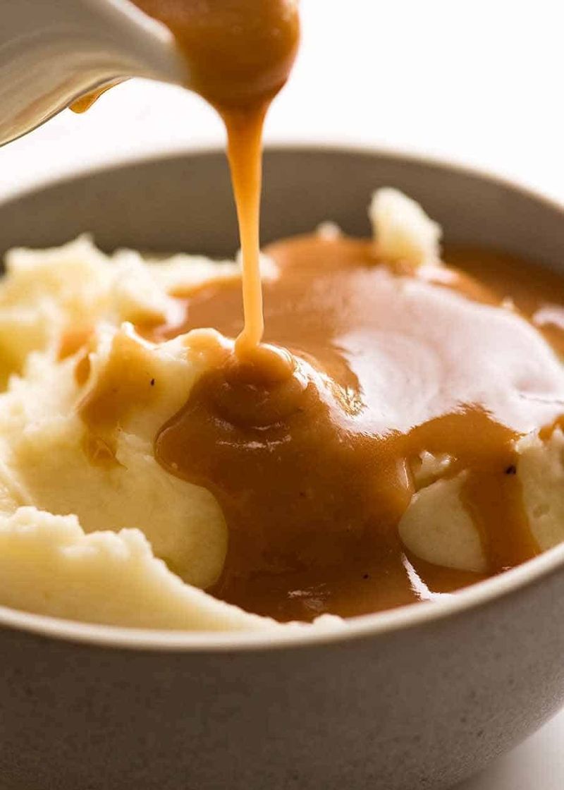 Mashed Potatoes Drowned in Gravy