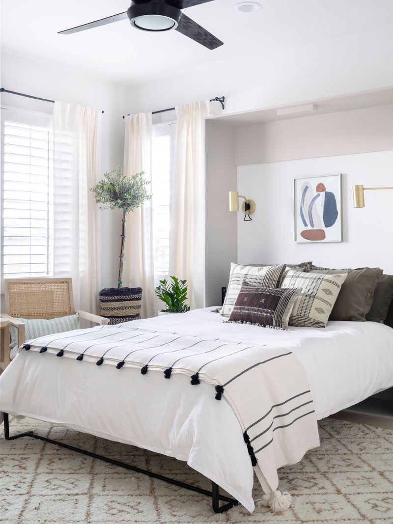 A comfortable guest bed or sofa for visitors