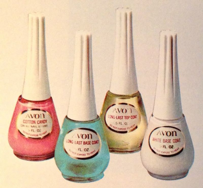 A full set of pastel nail polishes
