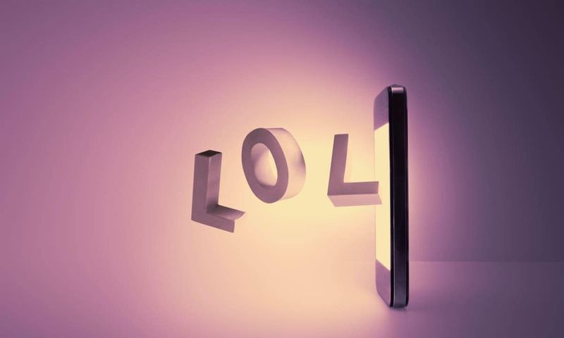 Using 'LOL' to soften messages