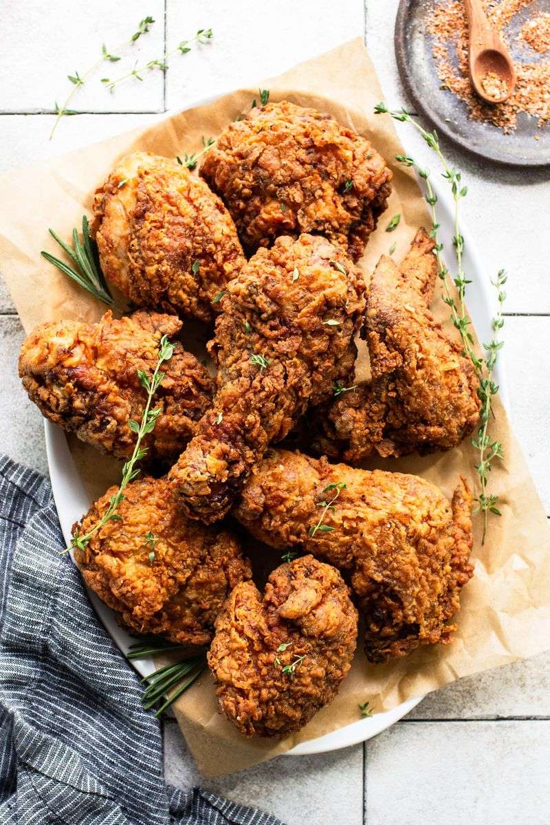 Fried Chicken That Cracks When You Bite Into It