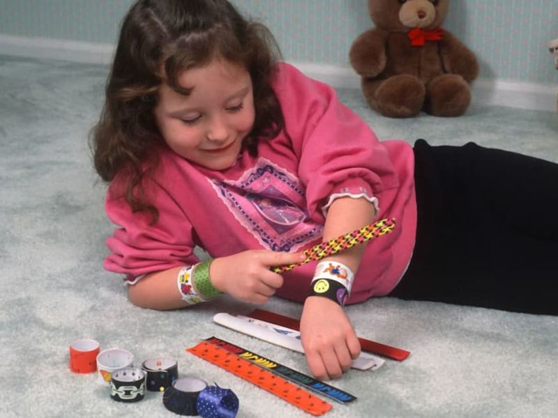 Thinking slap bracelets were peak fashion
