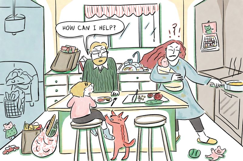 He Treats Household Duties Like They're Your Natural Habitat