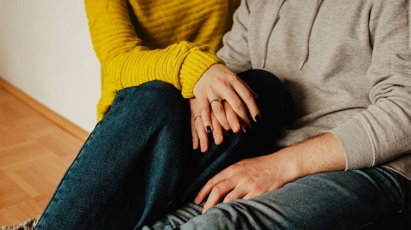 He panics once real emotional intimacy starts forming.