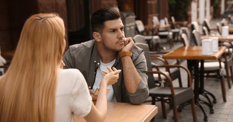 He starts treating your relationship like a chore