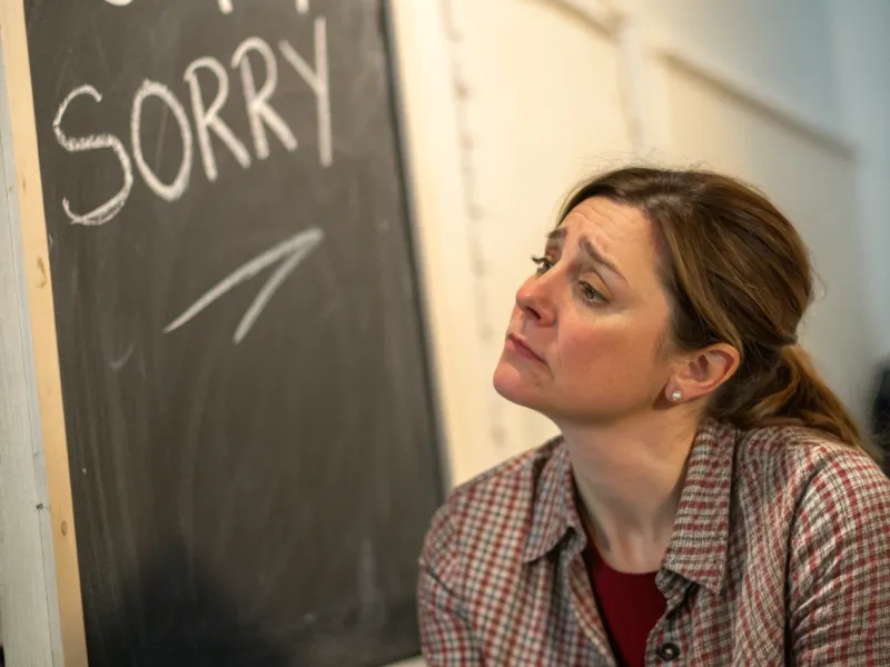 Excessive apologizing