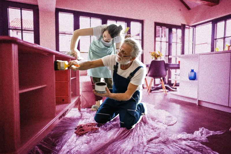 Work on a home project that brings joy, not stress