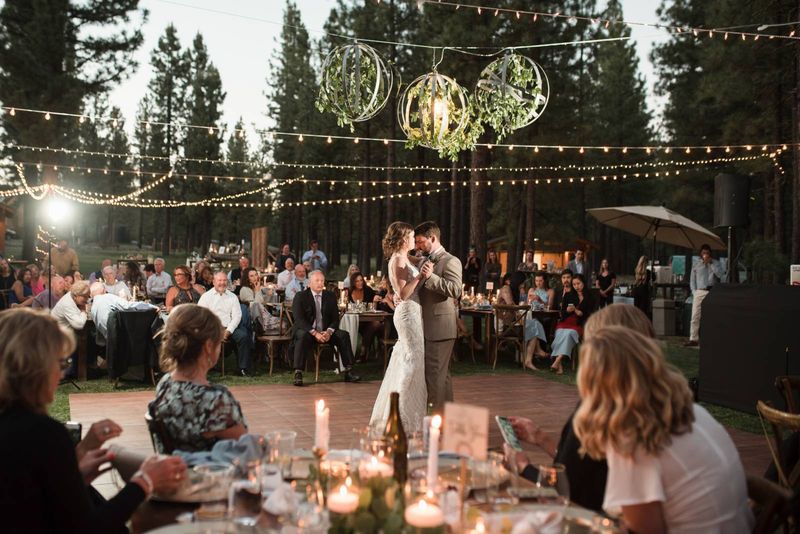 The reception is more about vibe than formality