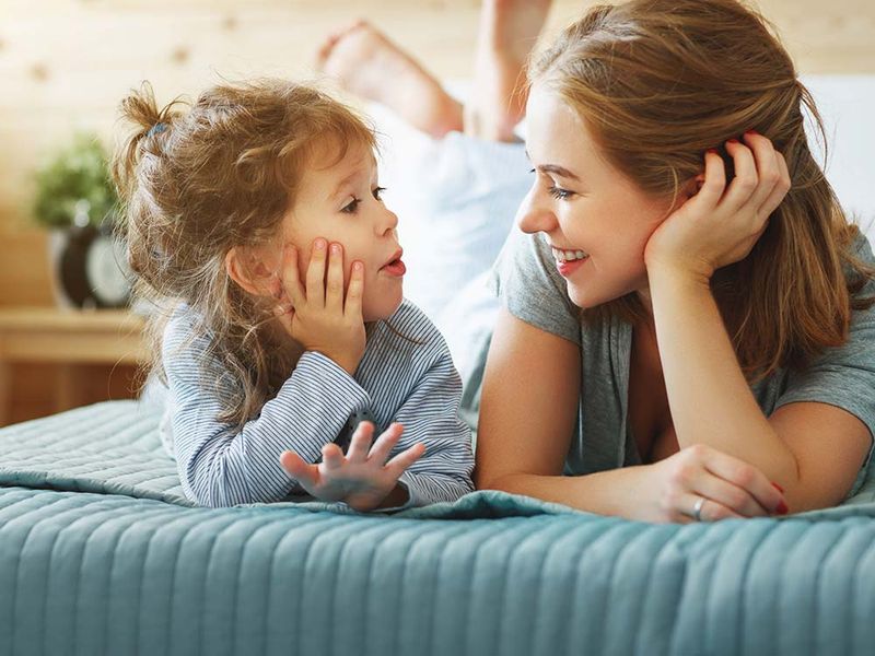 You talk to your kids the way your parents talked to you.