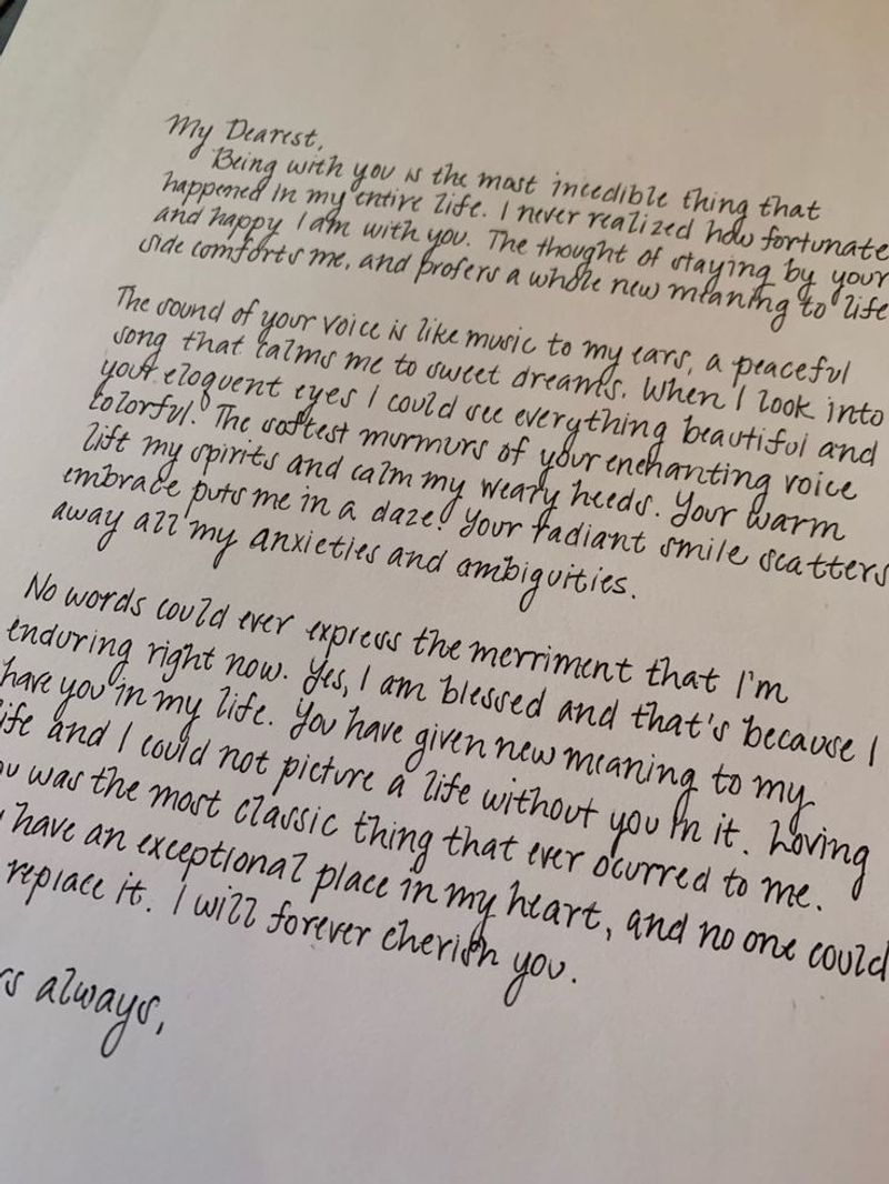 A Handwritten Letter from You