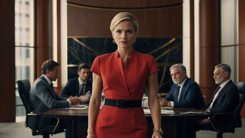 Red – She’s not afraid to take up space