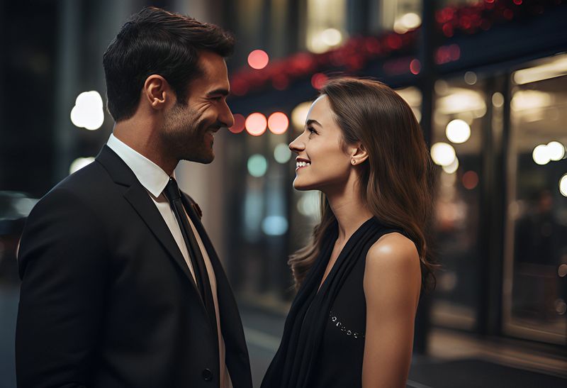 Holding eye contact just long enough
