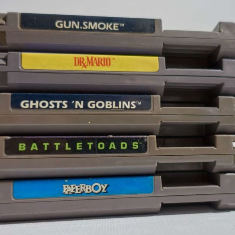 Blowing into Nintendo cartridges like it was surgery