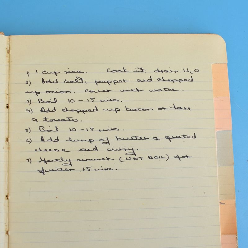 Potluck nights with handwritten recipes