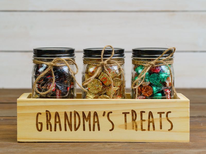 A Jar of Favorite Snacks or Old-School Candy
