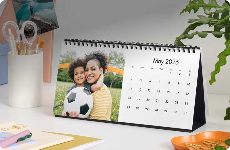 A Personalized Calendar Featuring Family Photos
