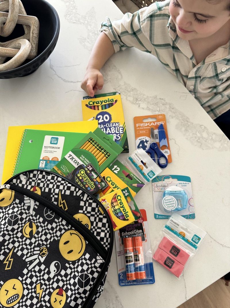 School supplies that weren’t hand-me-downs