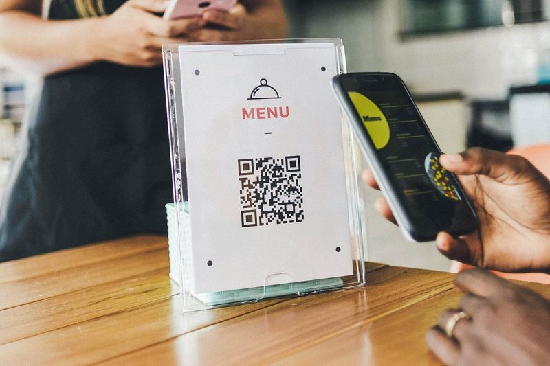 QR codes replacing actual menus