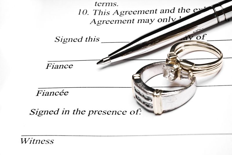 They threaten legal action before you're even married