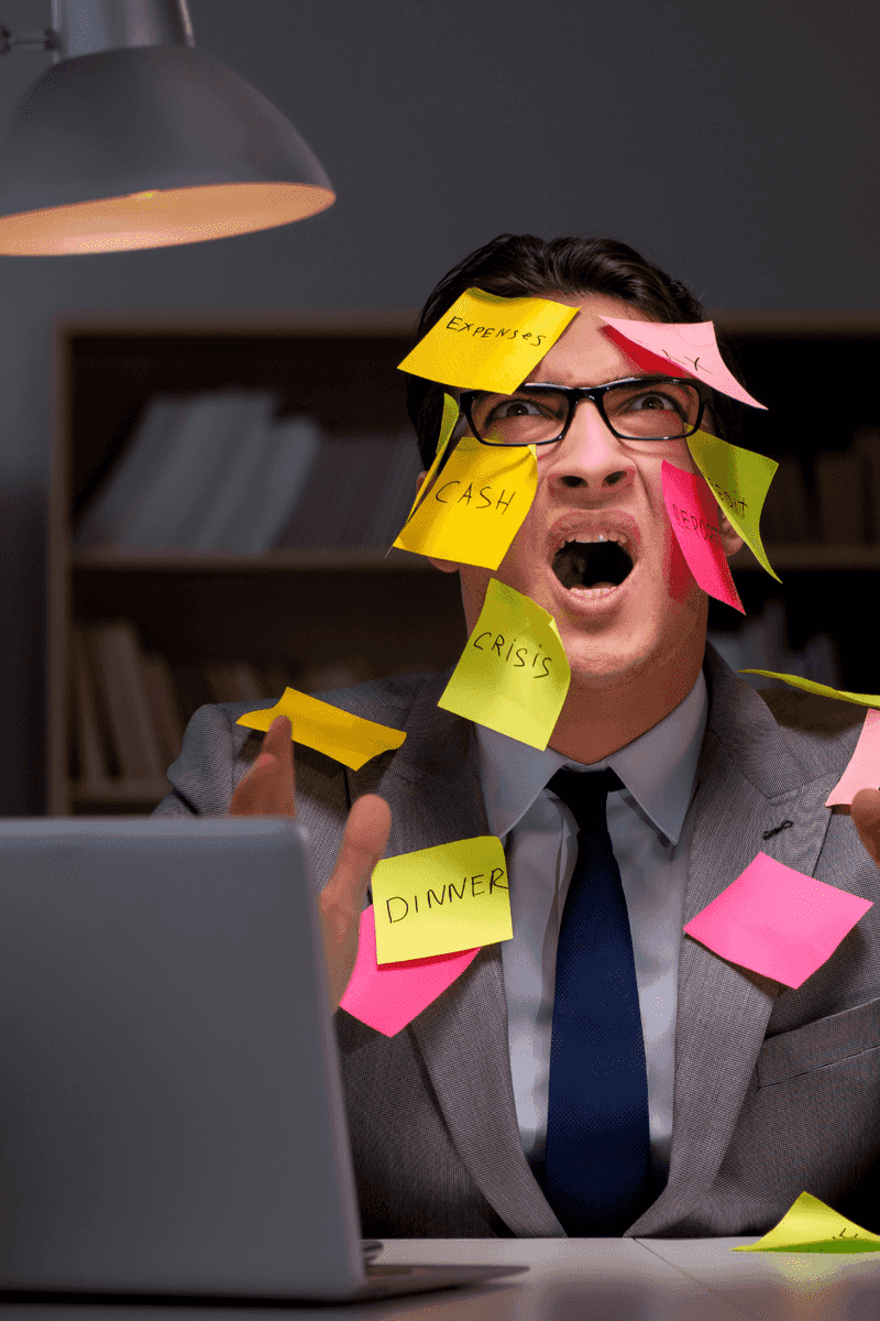 Feeling frozen when too many tasks pile up