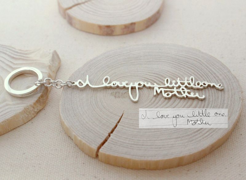 Handwriting Bracelet or Keychain