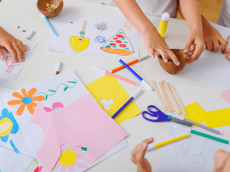 School Projects Made with Poster Board and Glue—Not Canva